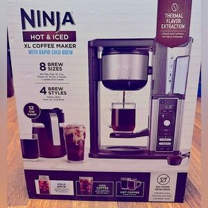 Ninja Hot & Iced  XL Rapid Brew Coffee Maker *NIB*